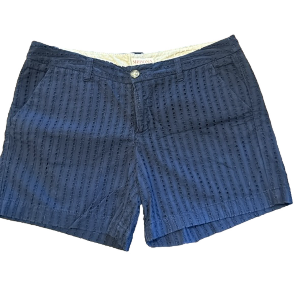 Merona Eyelet Blue Cotton Shorts